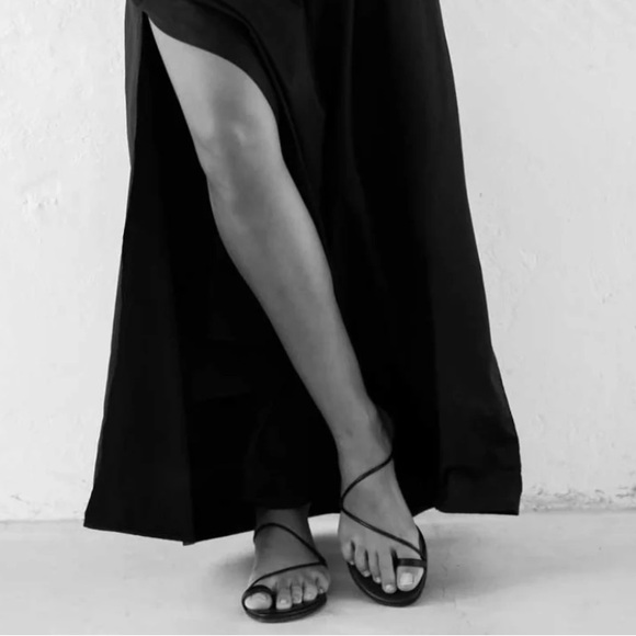 EMME PARSONS BLACK SUSAN SLIDE SANDALS - Picture 3 of 15